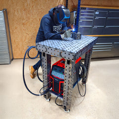 Welding Side Table, Heavy Duty Steel, 600mm x 600mm x Height 700mm, Nukeson Forge