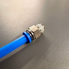 AirFit Straight Push Connector to Threaded BSP Pneumatic Air/Water/Gas/Vacuum Line Fitting