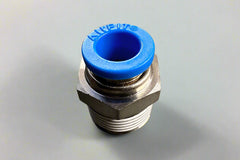 AirFit straight push-to-connect fitting with BSP male thread, designed for quick pneumatic air line installation