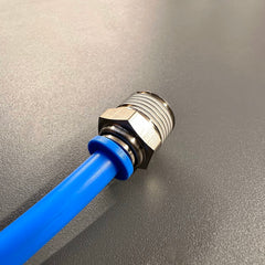 AirFit Straight Push Connector to Threaded BSP Pneumatic Air/Water/Gas/Vacuum Line Fitting