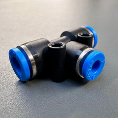 AirFit T-Piece with Reducer Pneumatic Air/Water/Gas/Vacuum Line Fitting