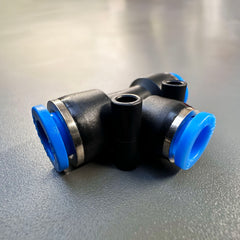 AirFit T-Piece with Reducer Pneumatic Air/Water/Gas/Vacuum Line Fitting