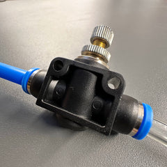 AirFit Push-In Flow Regulating Connector Pneumatic Air/Water/Gas/Vacuum Line Fitting