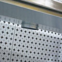 Nukeson FAB industrial custom dondraft table exhaust hole close up