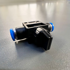 AirFit Shut-Off Valve Pneumatic Push-In Air/Water/Gas/Vacuum Line Fitting