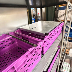 MegaMaxx PRO 600mm x 400mm Bale Arm Crate Storage Trolley Shelving Unit (Back-to-Back Version)