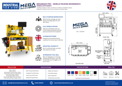 MegaMaxx PRO - Multi-Purpose Premium Packing Bench & Mobile Workstation