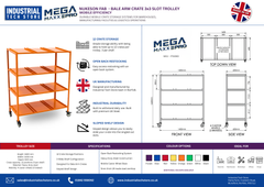 MegaMaxx PRO - Bale Arm Crate 3 Box Slot (Side-By-Side Layout)