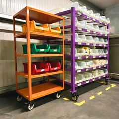 MegaMaxx PRO - 5-Tier Storage Trolley & Mobile Shelving Unit