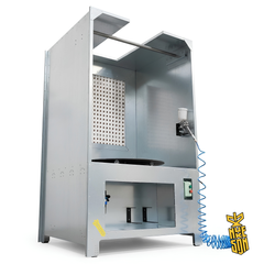 Nukeson - Spray Booth with Turntable & Roof Opening for Crane Loading