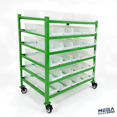 MegaMaxx PRO - XL4 Mobile Shelving Unit (Holds 60 XL4 Boxes)