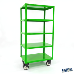 MegaMaxx PRO - 5-Tier Storage Trolley & Mobile Shelving Unit