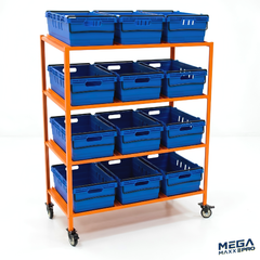 MegaMaxx PRO - Bale Arm Crate 3 Box Slot (Side-By-Side Layout)
