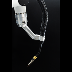 Close-up of MIG welding torch 