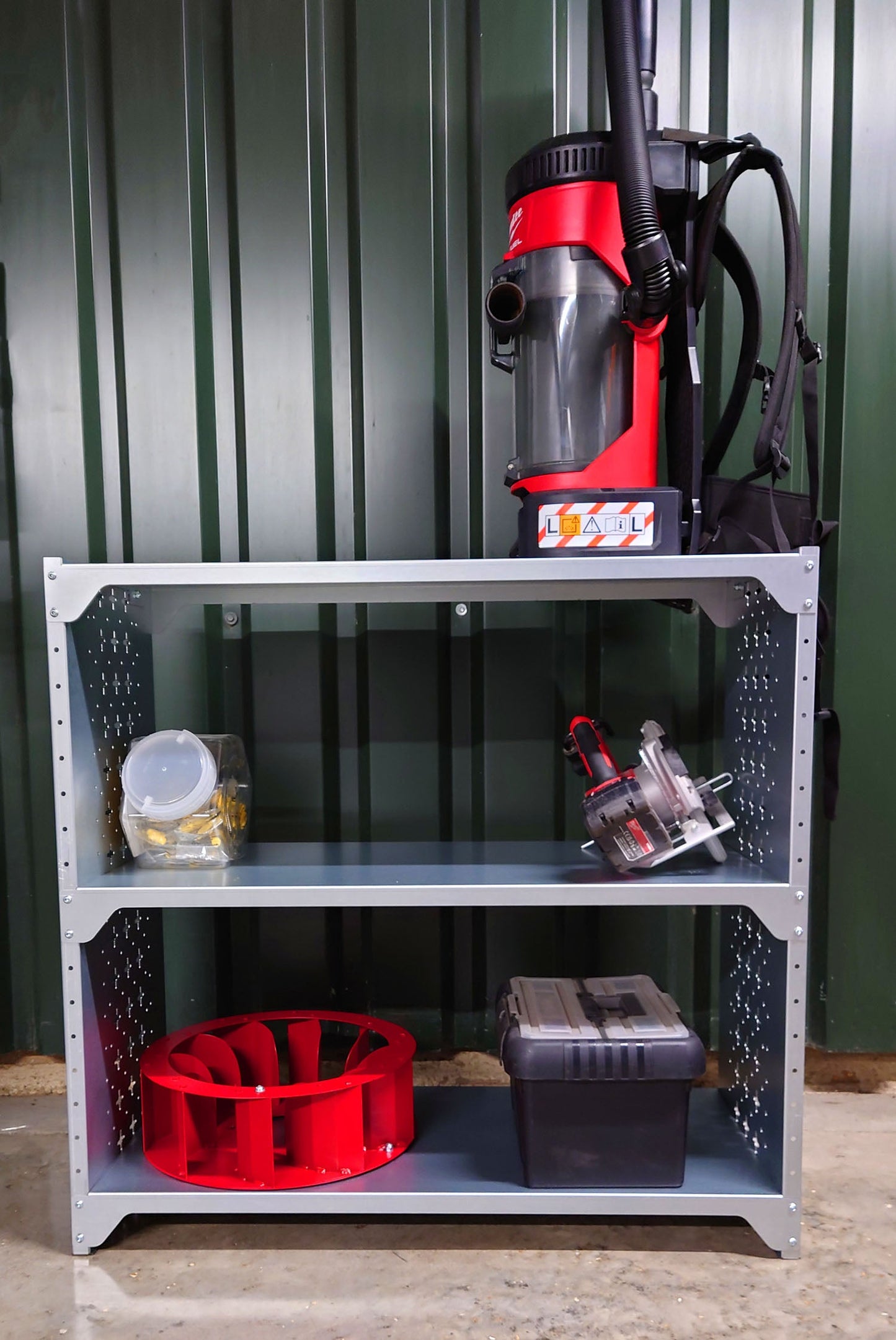 Nukeson Modular Industrial Shelving Units - Tool Wall Compatible